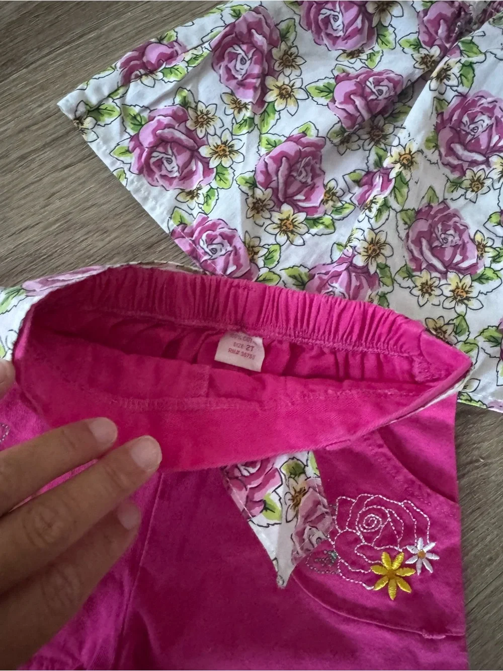 Pink Floral Sundress Top & Hot Pink Shorts Set - Toddler Set